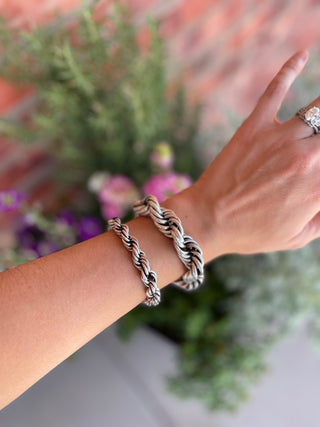 Braided Italian Silver Bracelet