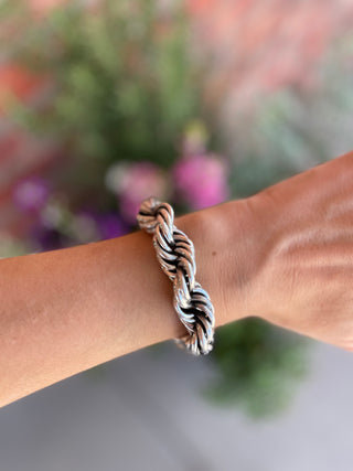 Braided Italian Silver Bracelet