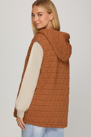 Paula’s Hooded Quilted Vest