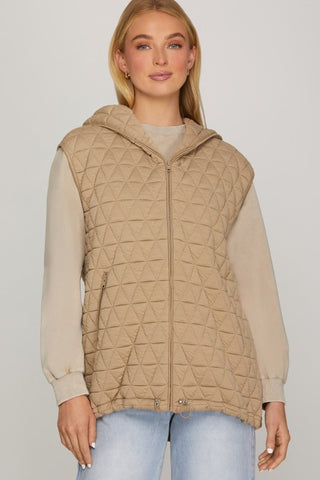 Paula’s Hooded Quilted Vest