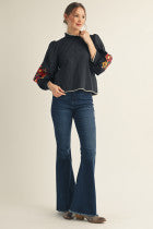 Ember’s Embroidered Top
