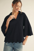 Amber’s Scalloped Edge Top