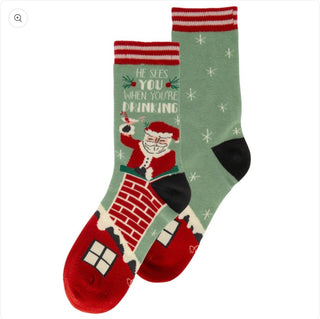 Holiday Socks Santa