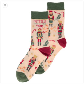 Holiday Socks Nutcracker