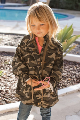 Camo jacket best sale for baby girl