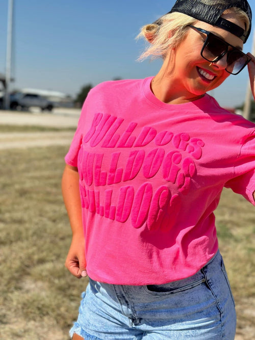 Pink Party Bulldogs Tee