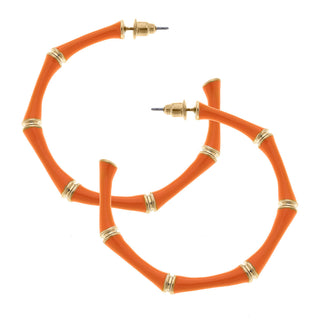 Celeste Enamel Hoops