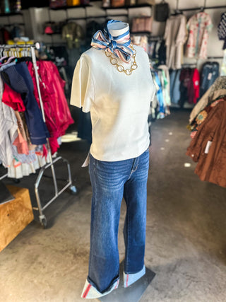 Miley Wide Leg With Cuffed Hem