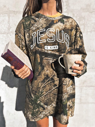 Jesus is King LS Tee