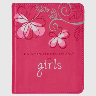 One-Minute Devotions For Girls Pink Faux Leather