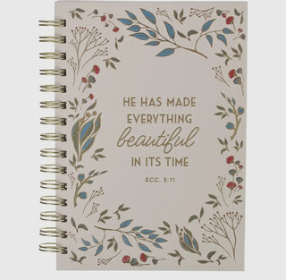 Everything Beautiful In It’s Time Spiral Journal