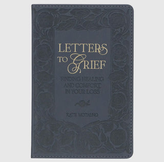 Letters To Grief Slate Gray Faux Leather Gift Book