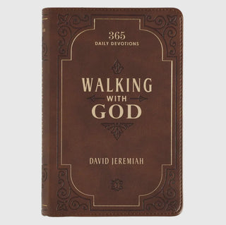 Walking With God Brown Faux Leather Devotional
