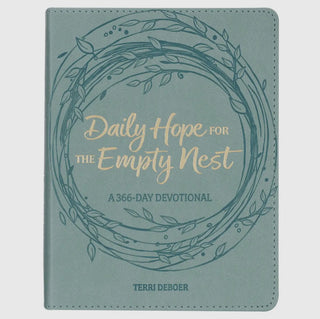 Daily Hope For The Empty Nest Dusty Teal Faux Leather Devotional