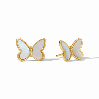 Papillon Stud- Mother Of Pearl
