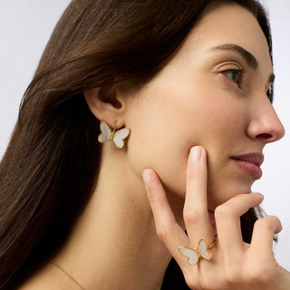 Papillon Earring- Mother Of Pearl
