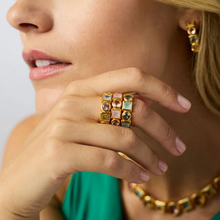 Jolie Ring- Aqua Blue