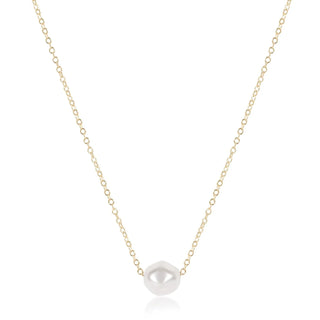 16” Necklace Gold- Admire Pearl