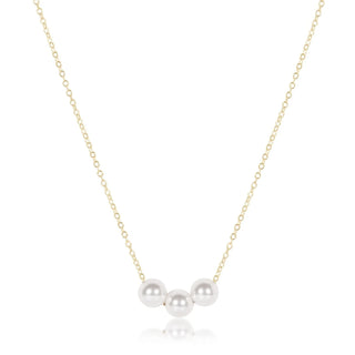 16” Necklace Gold- Joy Pearl