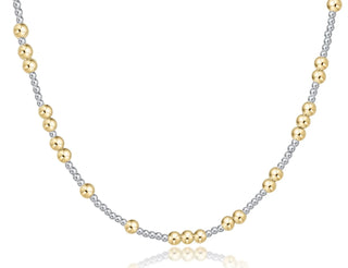 17” Choker Beaded - Hope Unwritten Mixed Metal 4mm