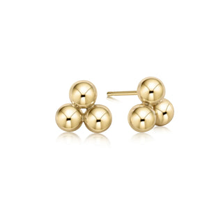 Classic Cluster Stud - Gold 6mm