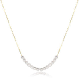 16” Necklace Gold - Beaded Bliss Pearl