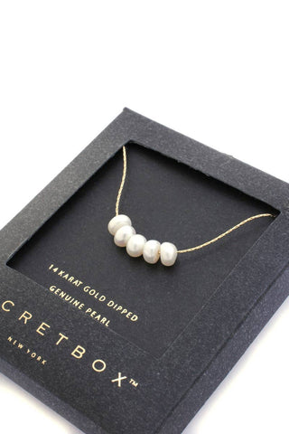 SECRET BOX GENUINE PEARL NECKLACE, SB 28072
