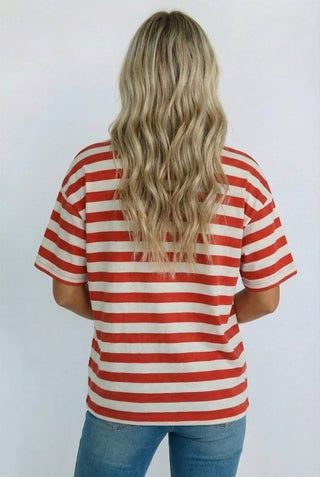 USA Oversized STRIPE Tee