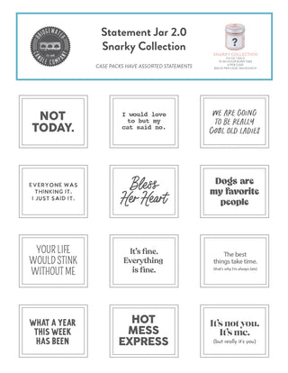 Sweet Grace Statement Jar Candle #053 - Snarky