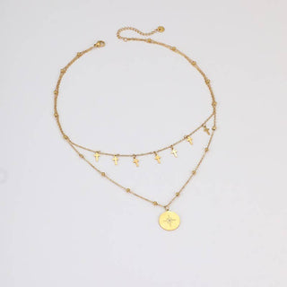 18K STAINLESS STEEL TARNISH FREE CROSS NECKLACE | 40NK9565