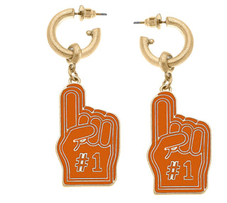 Game Day Foam Finger Earrings