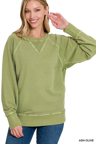 FRENCH TERRY PULLOVER WITH POCKETS