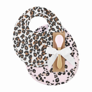 MP Leopard Muslin Bib Spoon Set