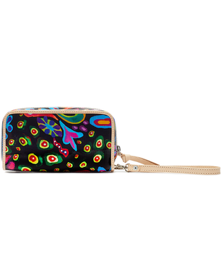 Consuela Wristlet Wallet Sophie Black Swirly