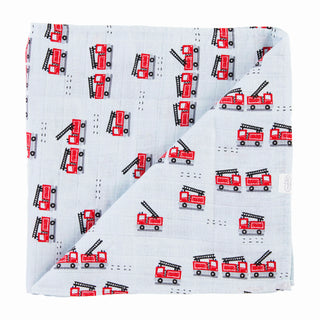 Firetruck Swaddle Blanket