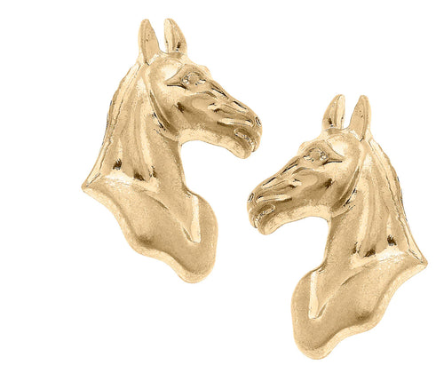 Victoria Equestrian Stud Earrings