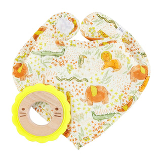 Safari Teether Bib Set